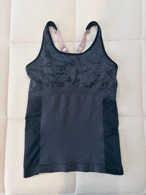 Fabletics Activewear Tank with Pink Adjustable Straps